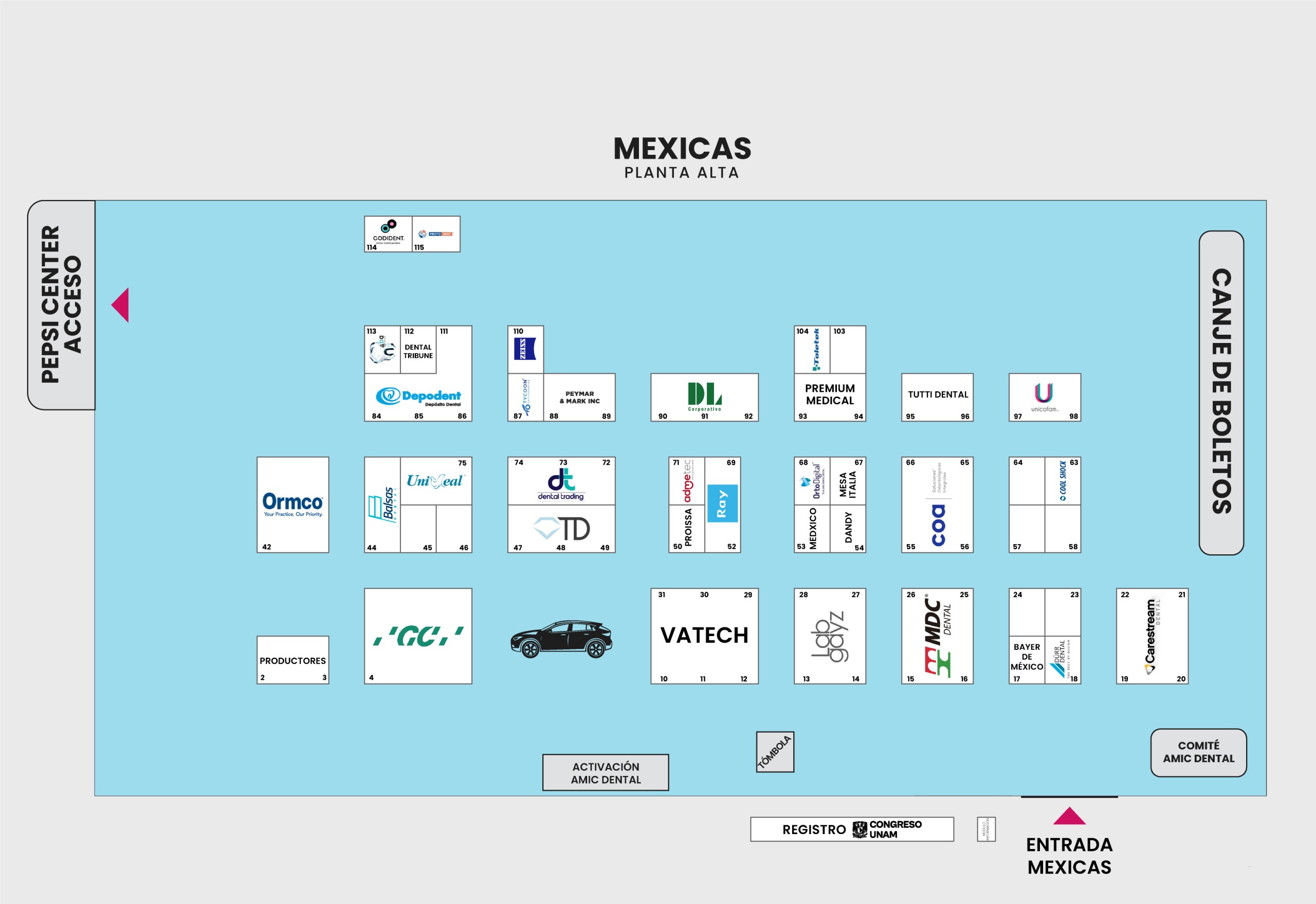 amic dental plano salones mexicas mayo 2026